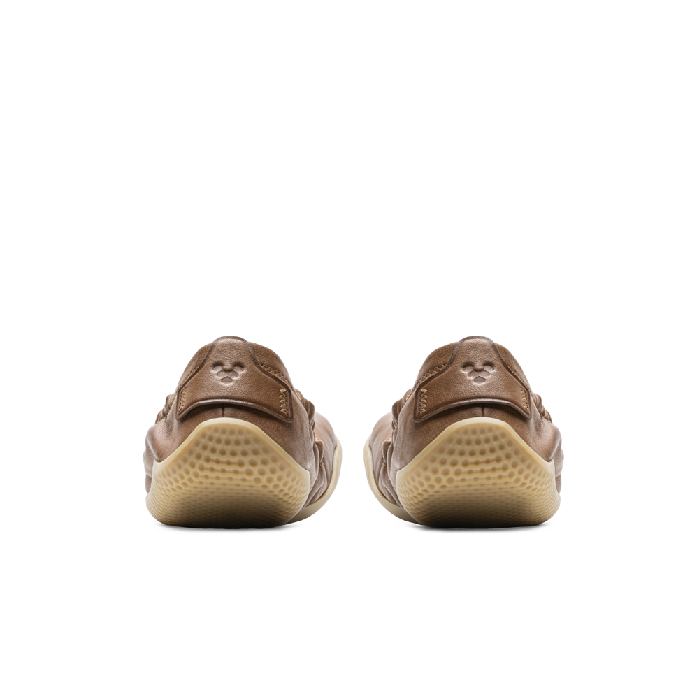 Vivobarefoot Primus Asana Yin Ballerina Leather Womens Tan 5  - OzBarefoot