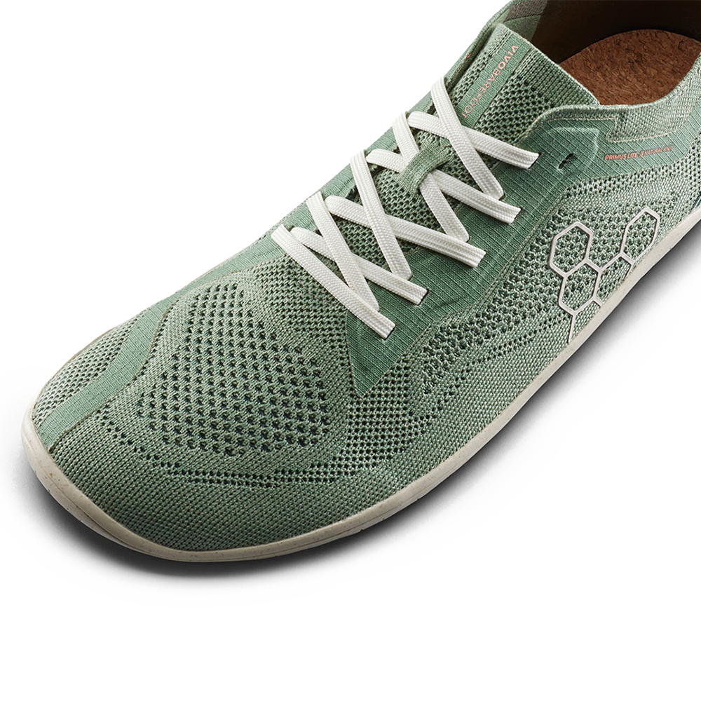 Vivobarefoot Primus Lite Knit Natural Mens Dusty Green 7  - OzBarefoot