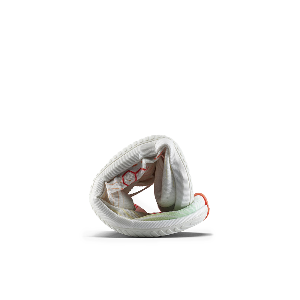 Vivobarefoot Primus Flow Mens Bright White/ Neon Orange 6  - OzBarefoot