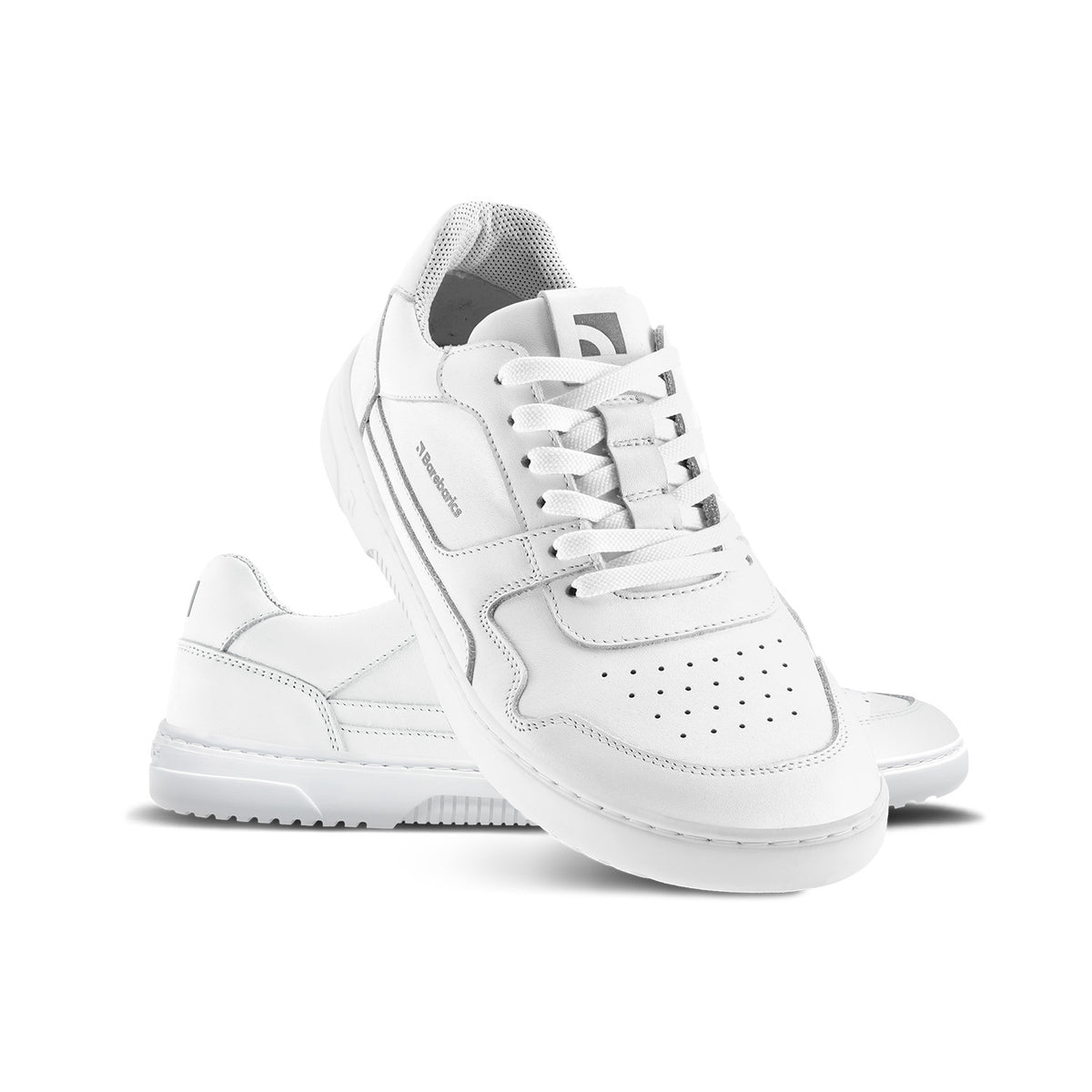 Barefoot Sneakers Barebarics Zing - All White - Leather 2 OzBarefoot Australia