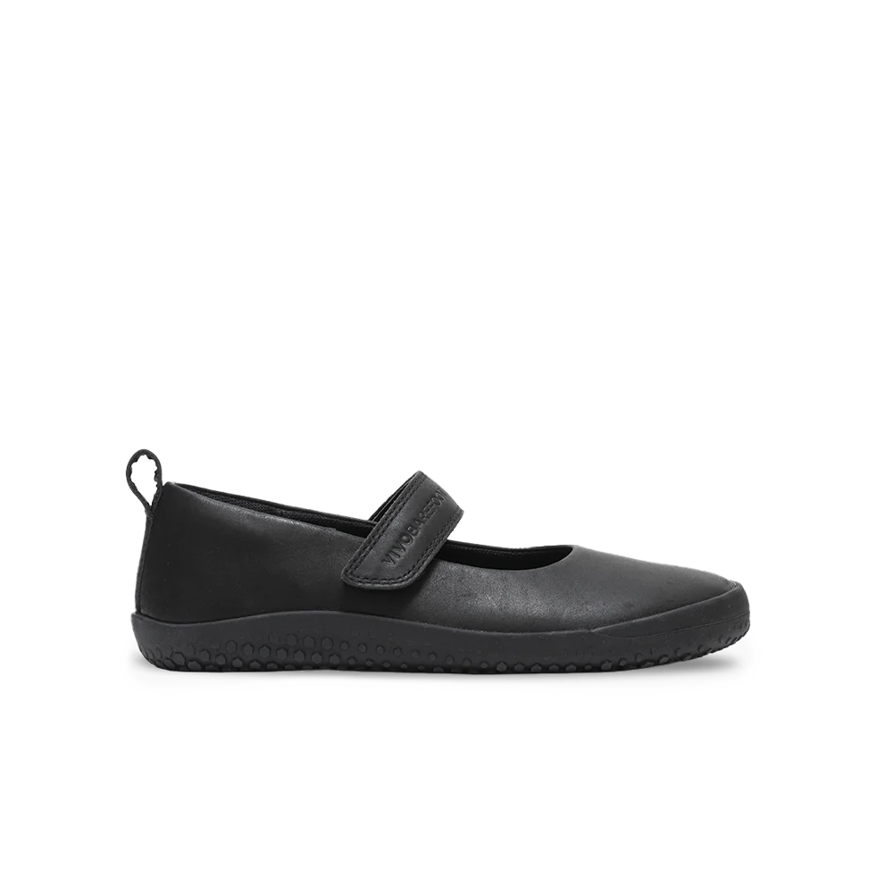 Vivobarefoot Wyn School Juniors Obsidian (CLEARANCE)