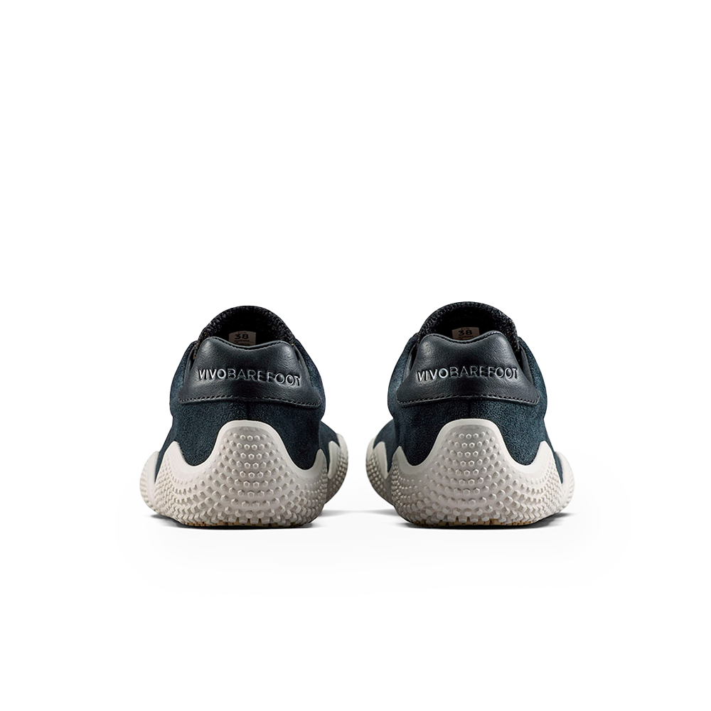 Vivobarefoot Motus Studio Sneaker Leather Womens Obsidian/White