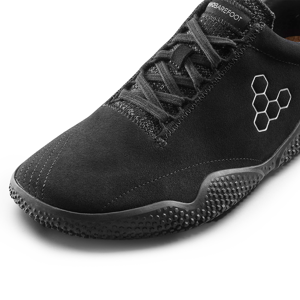 Vivobarefoot Motus Studio Sneaker Leather Mens Obsidian