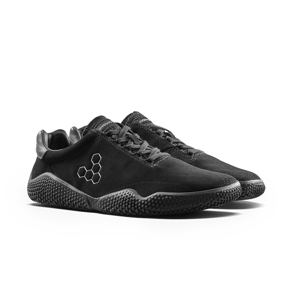 Vivobarefoot Motus Studio Sneaker Leather Mens Obsidian