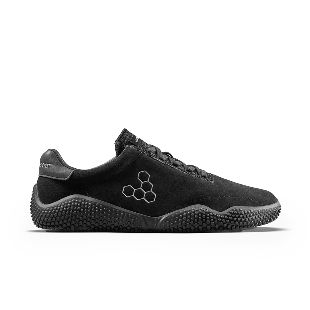 Vivobarefoot Motus Studio Sneaker Leather Mens Obsidian