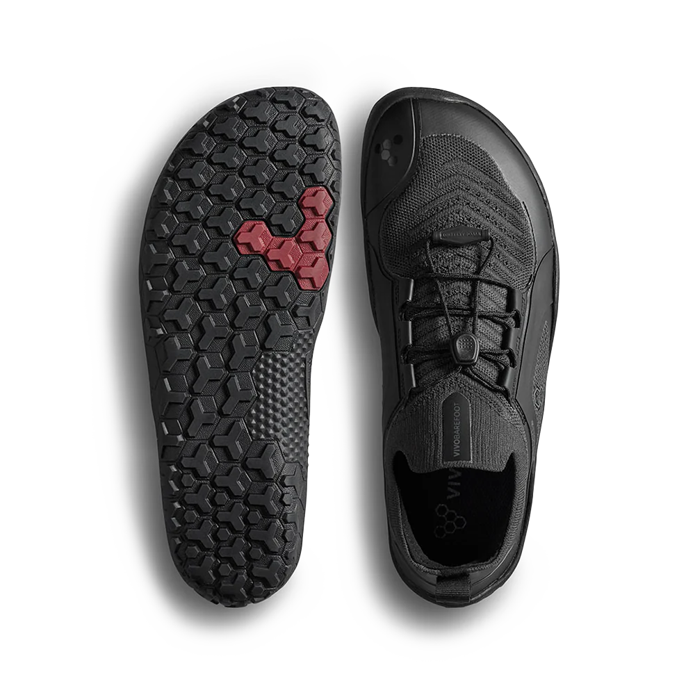Vivobarefoot Primus Trail Knit FG Mens Obsidian (CLEARANCE)