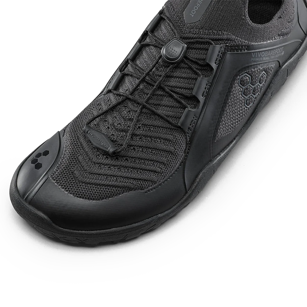 Vivobarefoot Primus Trail Knit FG Mens Obsidian (CLEARANCE)