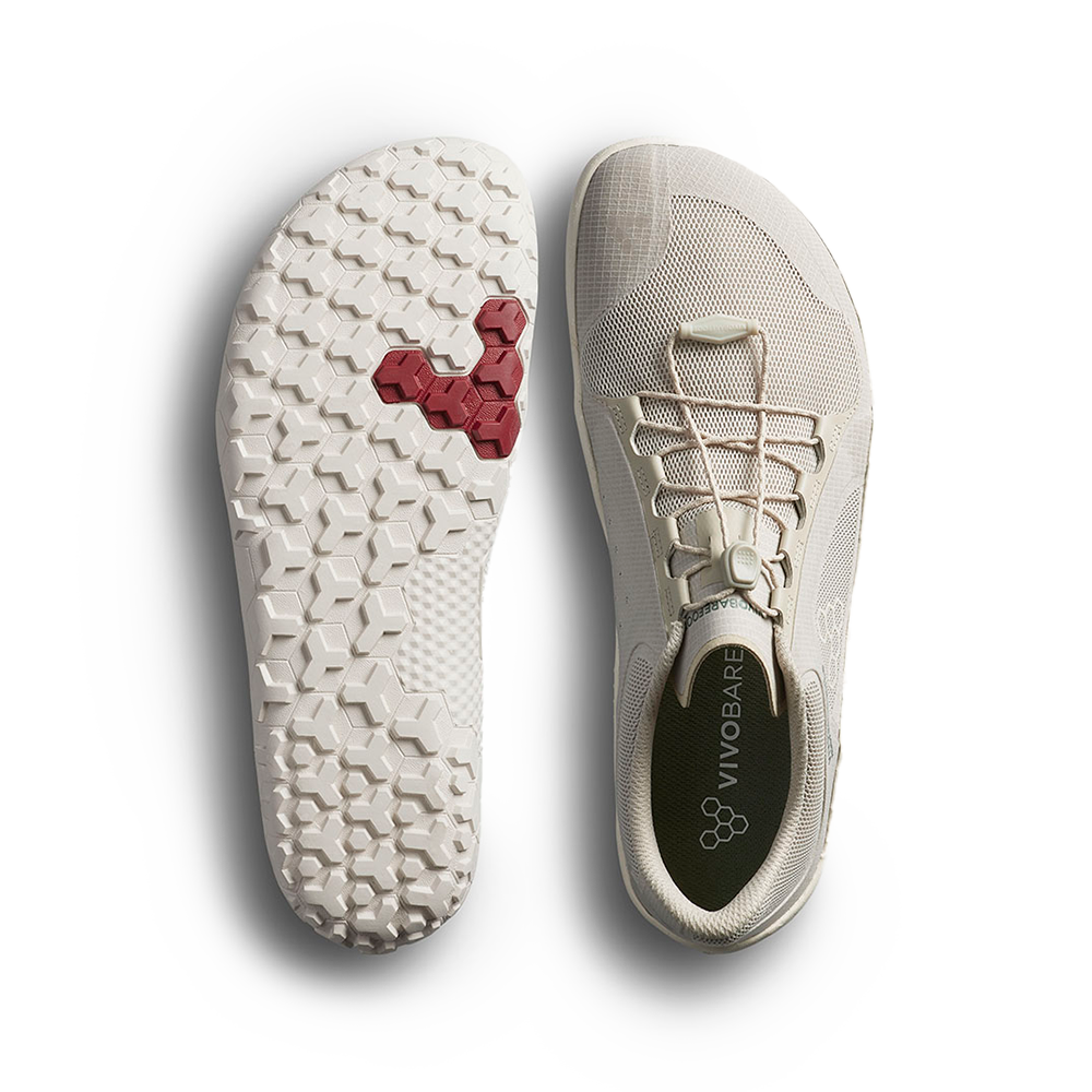 Vivobarefoot Primus Trail FG 3.5 Mens Silver Birch 6  - OzBarefoot