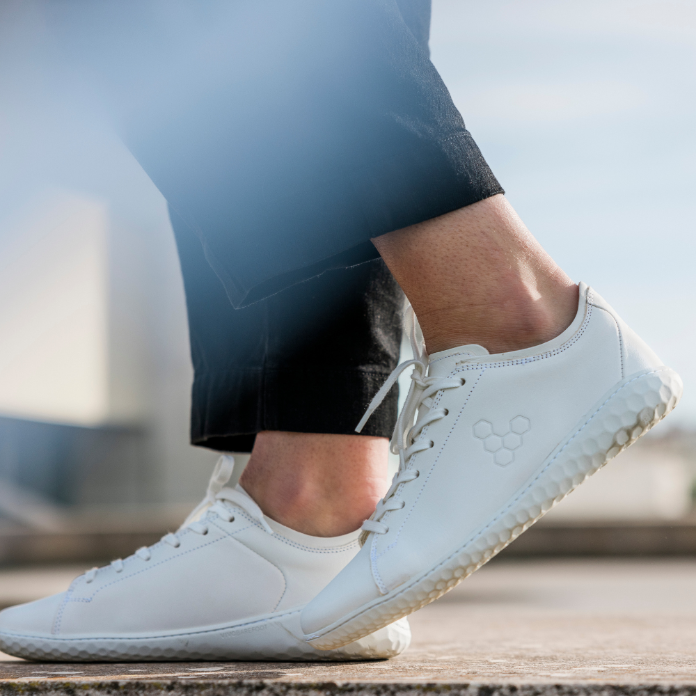 Vivobarefoot Geo Court III Womens Bright White 9  - OzBarefoot