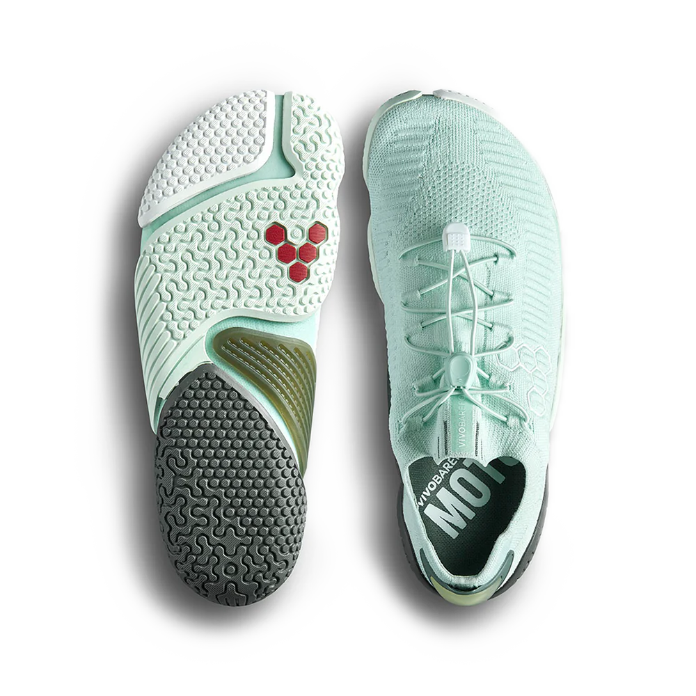 Top view - Vivobarefoot Motus Flex Womens Soothing Sea - OzBarefoot