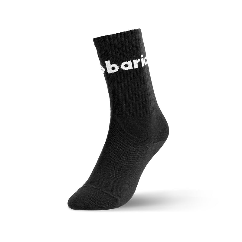 Barebarics - Barefoot Socks - Crew - Black - Big logo - 3 pack 2  - OzBarefoot