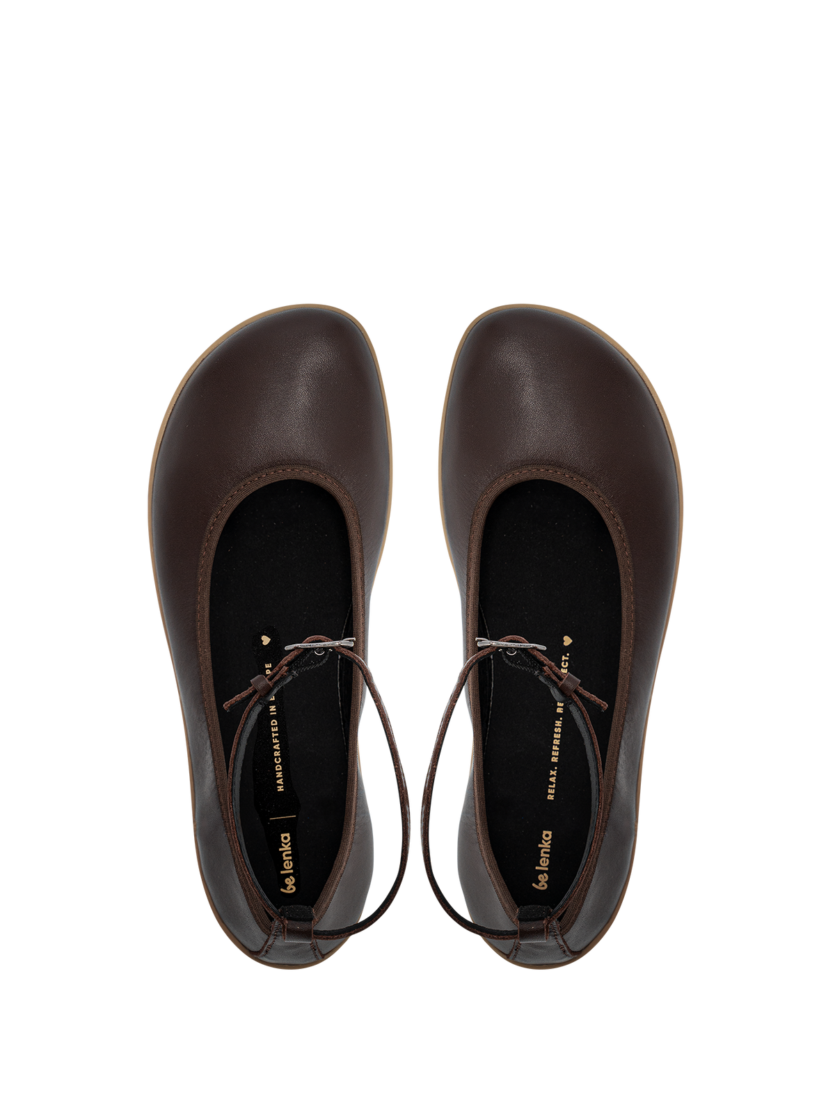 Ballet Flats Be Lenka Florence - Dark Brown 4  - OzBarefoot