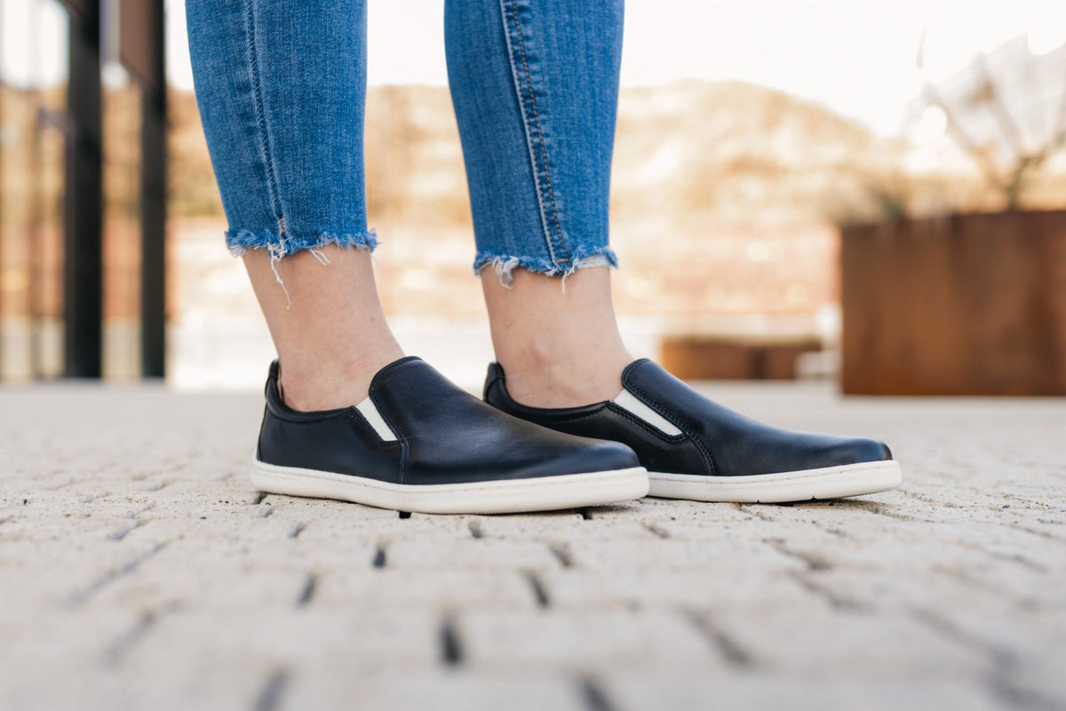 Barefoot Sneakers - Be Lenka Eazy Neo - Black & White 6  - OzBarefoot