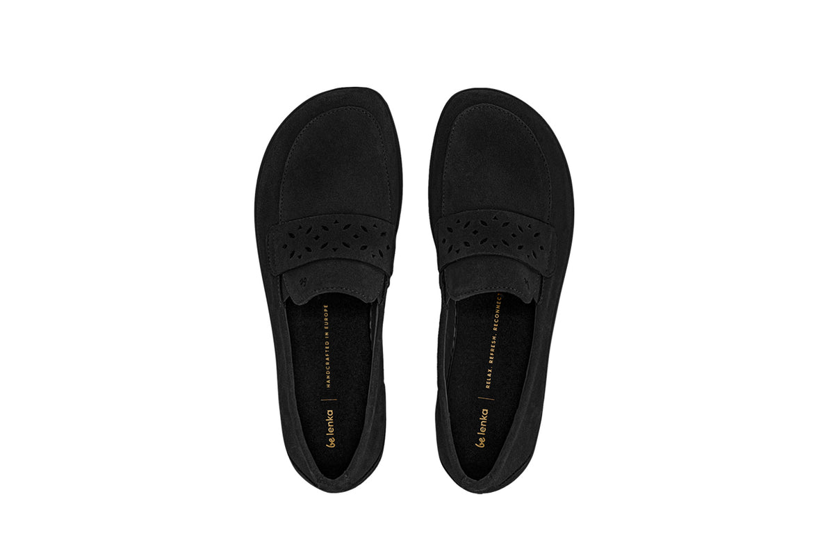 Barefoot Moccasins Be Lenka Bianca - All Black 3  - OzBarefoot