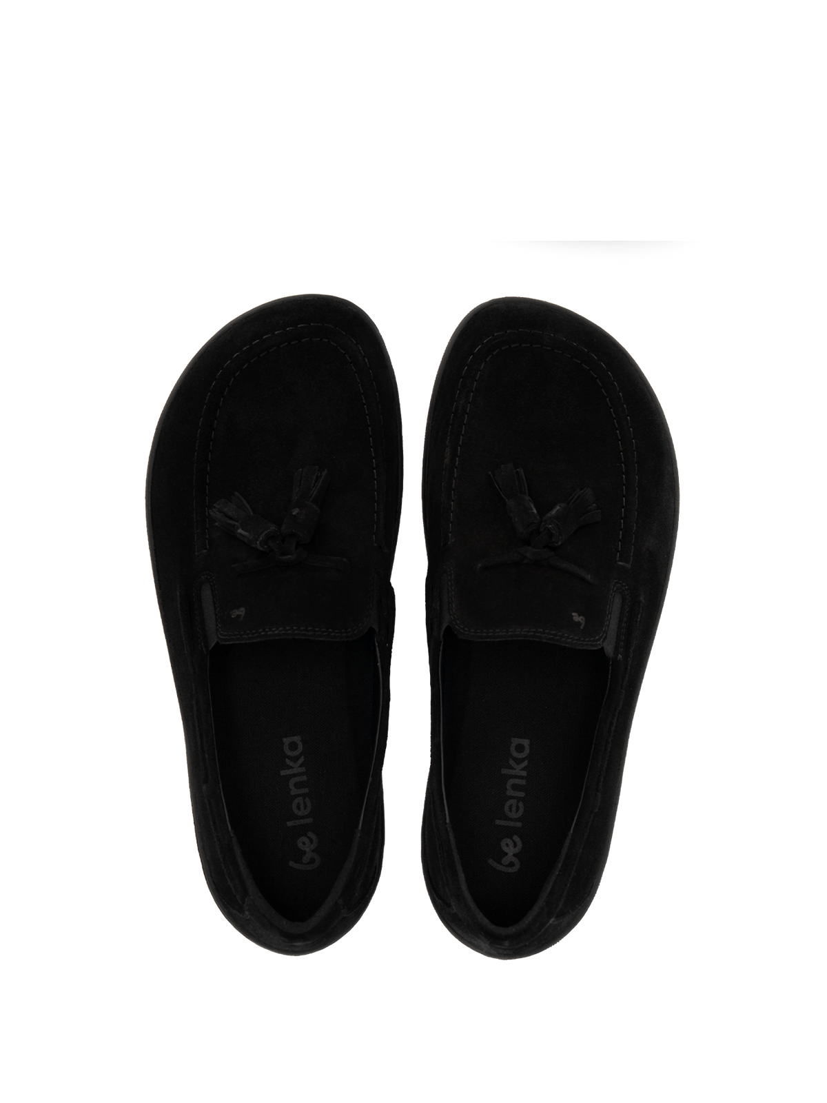 Barefoot Moccasins Be Lenka Portsiders - All Black (MENS) 4  - OzBarefoot