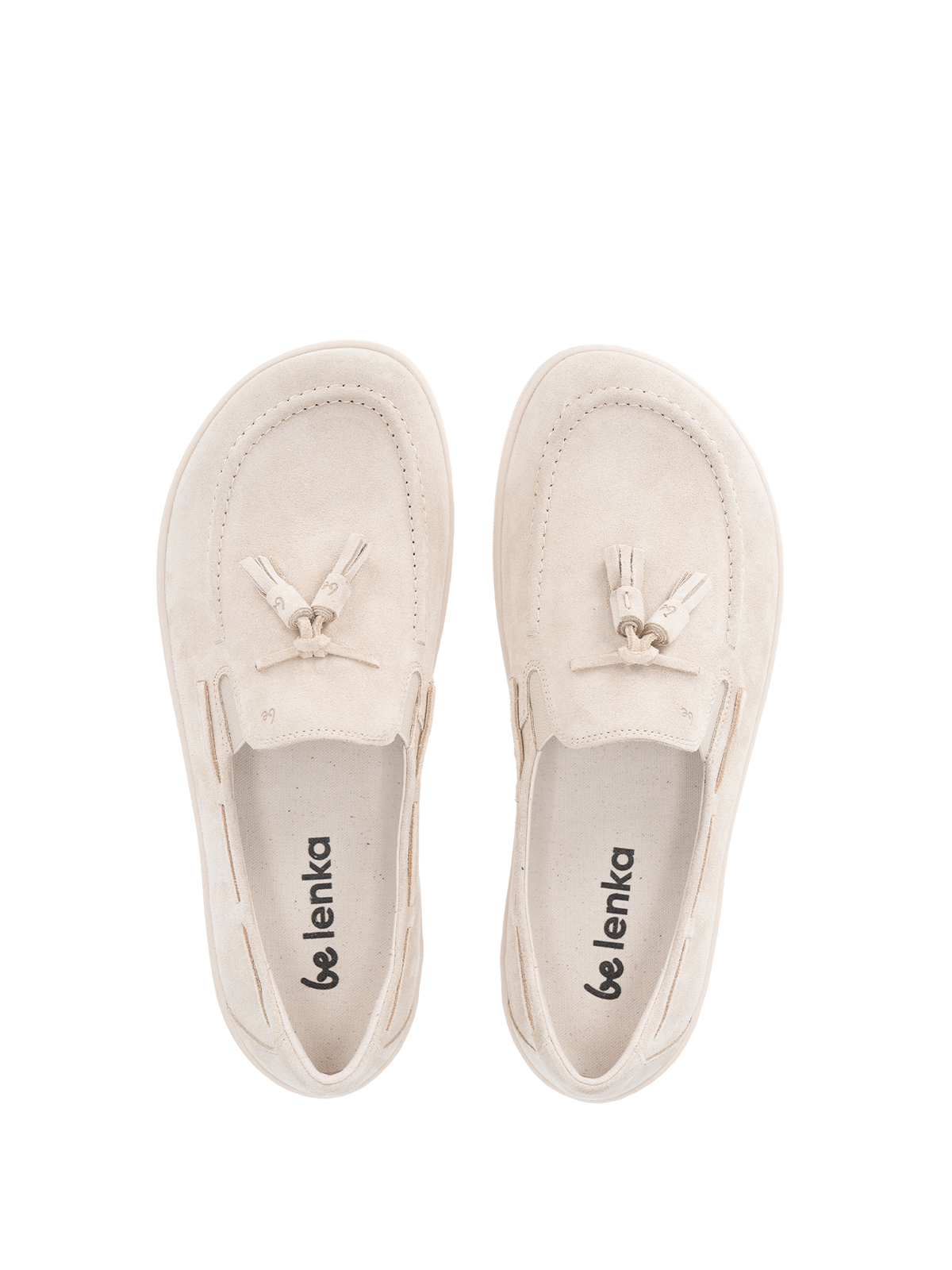Barefoot Moccasins Be Lenka Portsiders - Beige (MENS) 3  - OzBarefoot