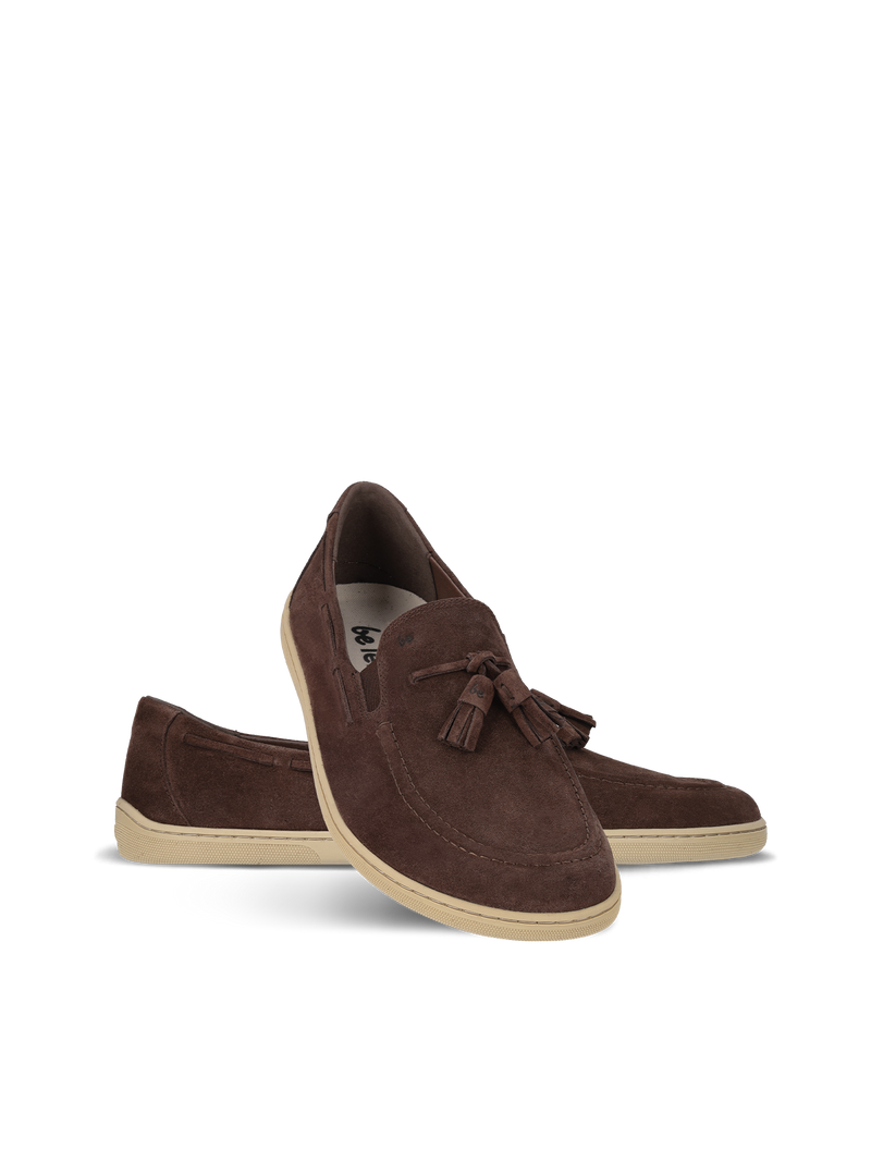 Barefoot Moccasins Be Lenka Portsiders - Dark Brown (MENS) 2  - OzBarefoot