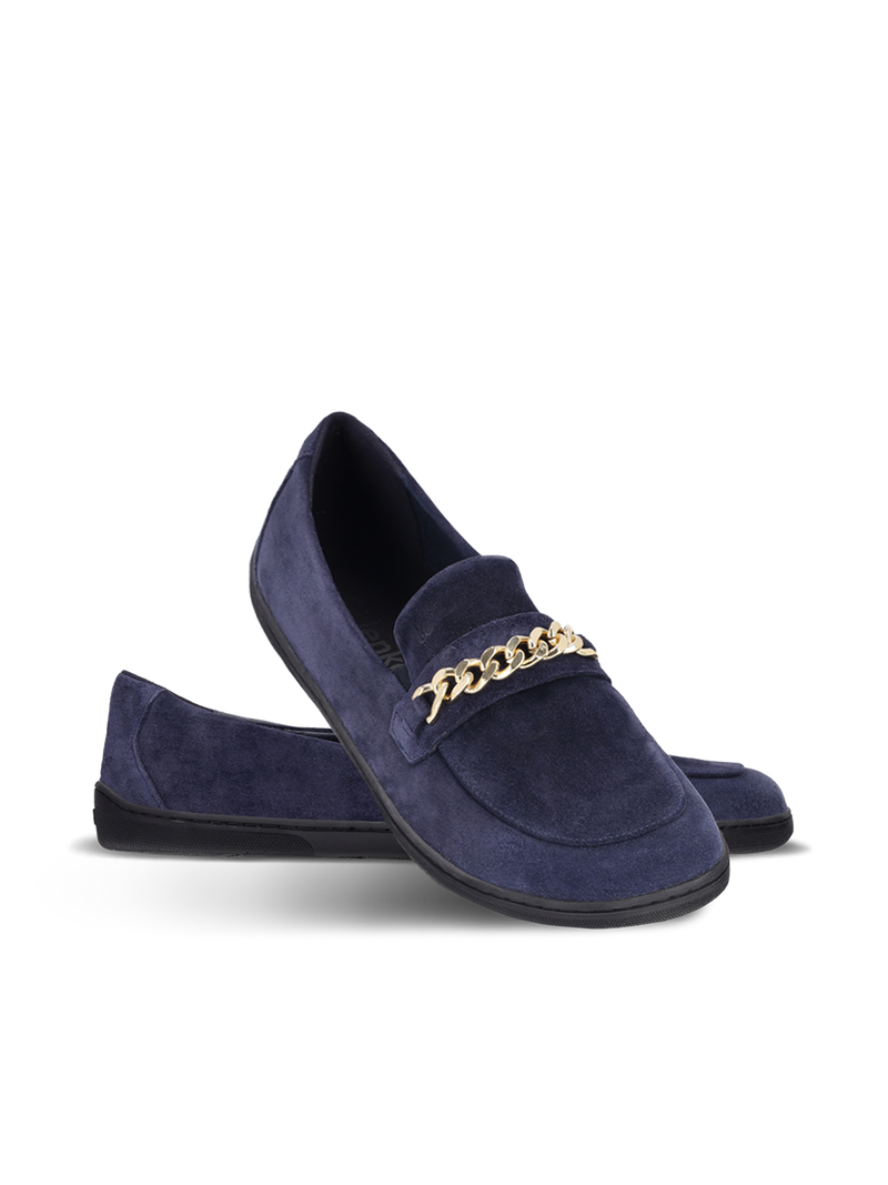 Barefoot Moccasins Be Lenka Prestage - Navy & Gold (MENS) 2  - OzBarefoot