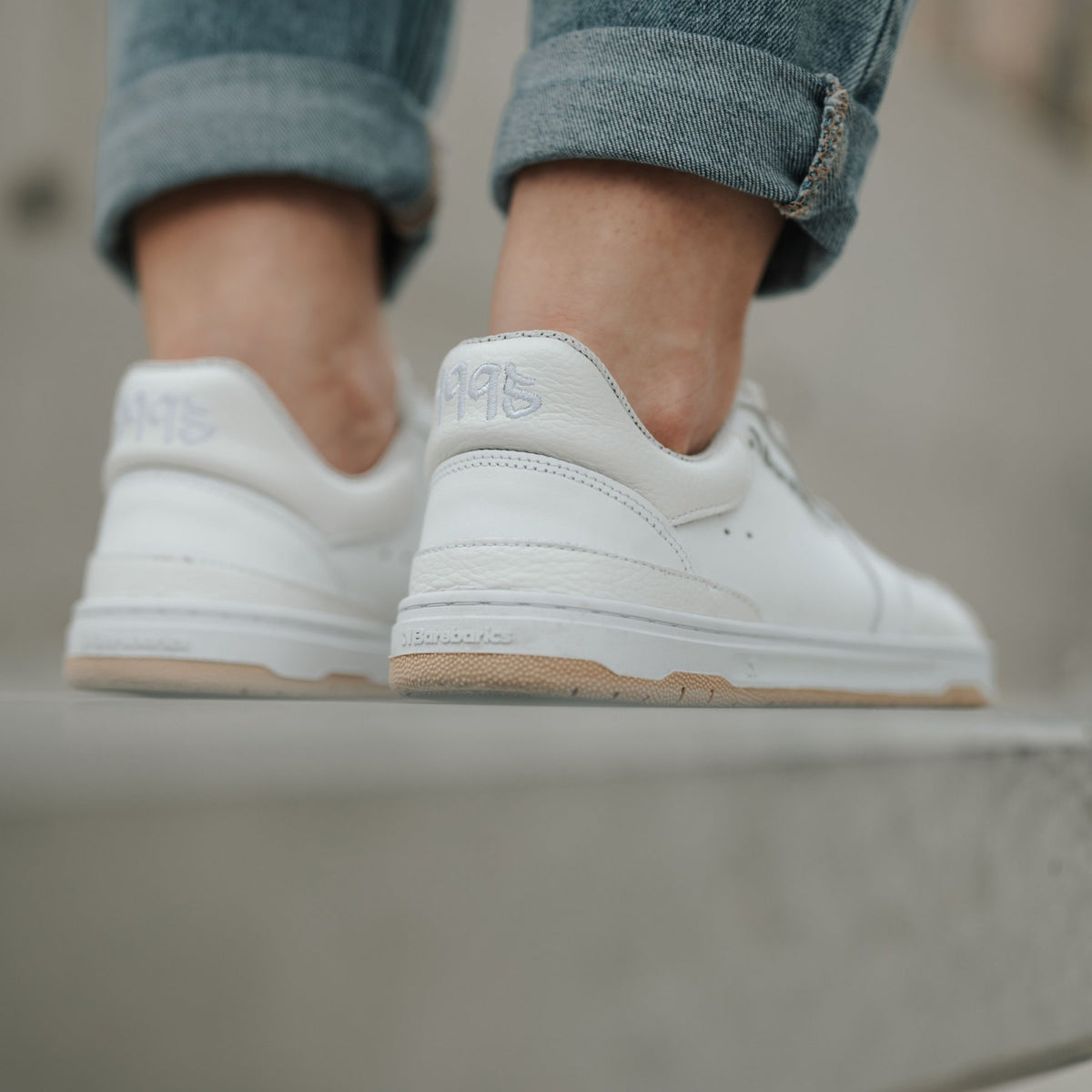 Barefoot Sneakers Barebarics Wave - All White 6  - OzBarefoot