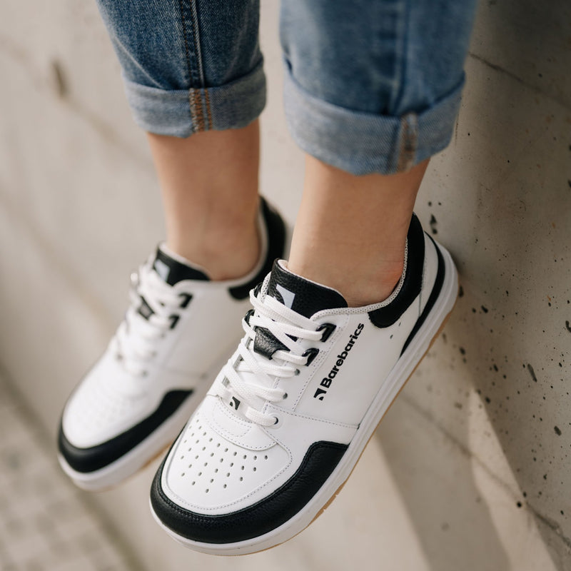Barefoot Sneakers Barebarics Wave - White & Black 3  - OzBarefoot