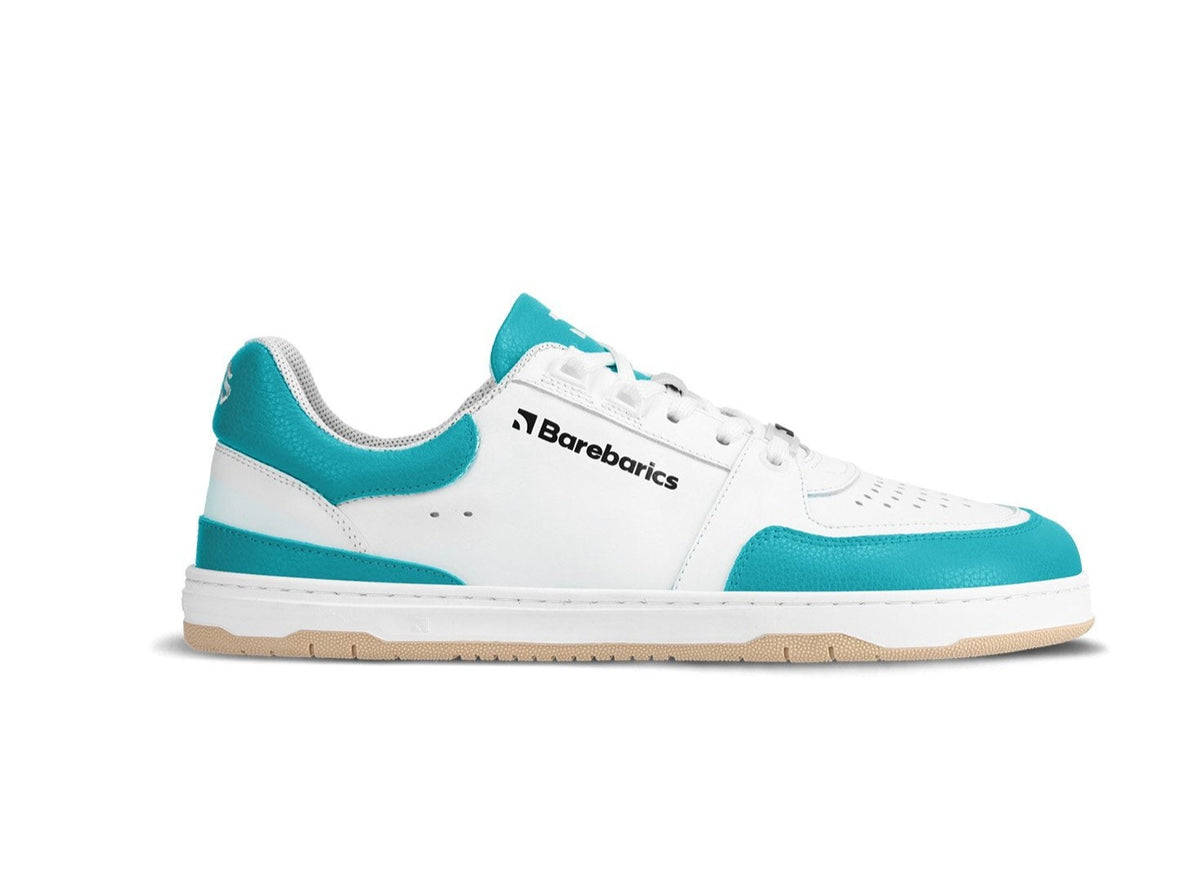 Barefoot Sneakers Barebarics Wave - White & Dark Turquoise 1  - OzBarefoot