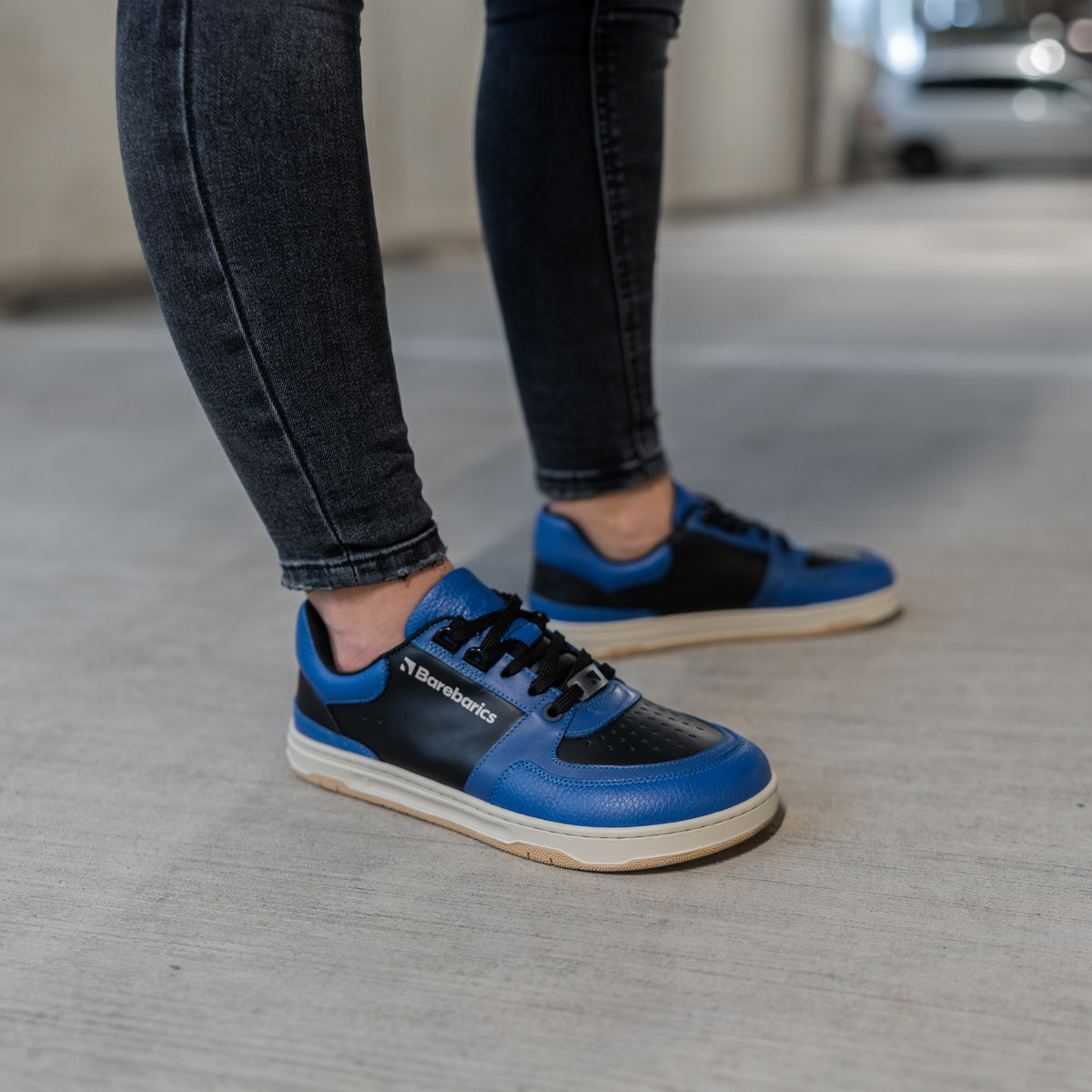 Barefoot Sneakers Barebarics Wave - Black & Blue 3  - OzBarefoot