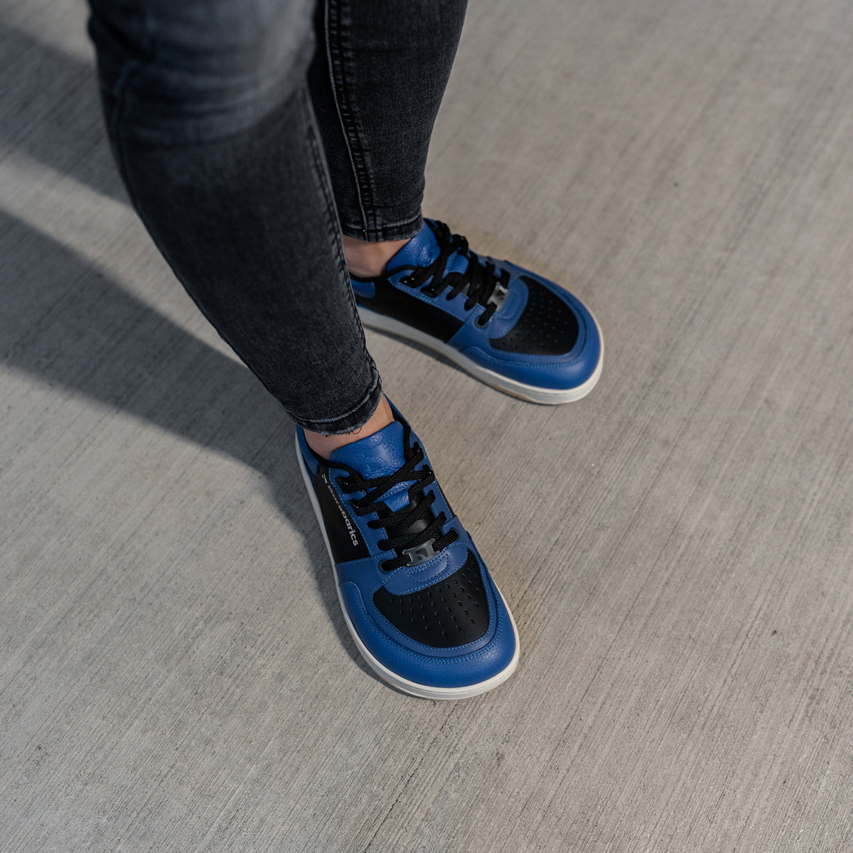 Barefoot Sneakers Barebarics Wave - Black & Blue 6  - OzBarefoot