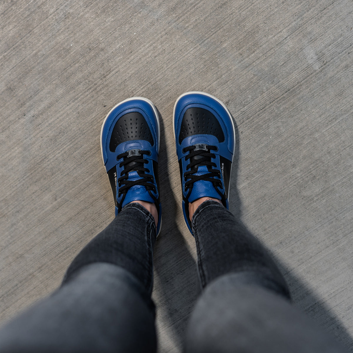 Barefoot Sneakers Barebarics Wave - Black & Blue 10  - OzBarefoot