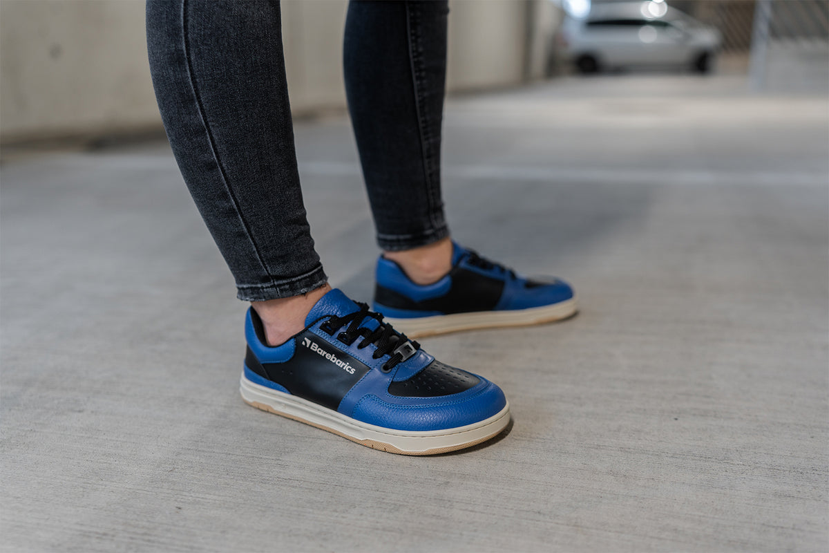 Barefoot Sneakers Barebarics Wave - Black & Blue 4  - OzBarefoot