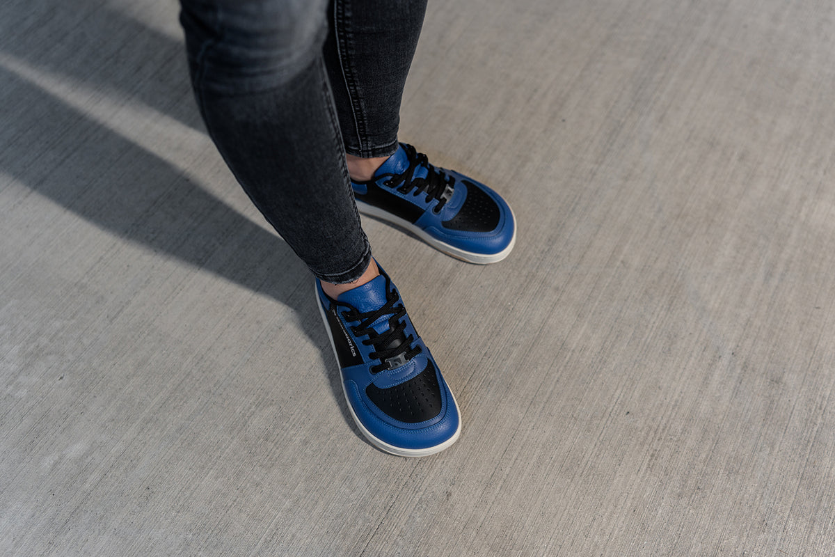 Barefoot Sneakers Barebarics Wave - Black & Blue 7  - OzBarefoot