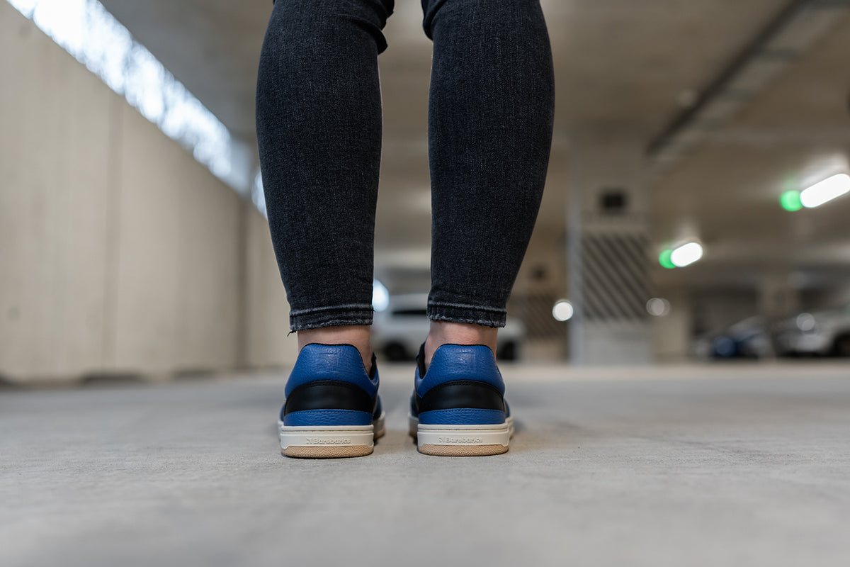 Barefoot Sneakers Barebarics Wave - Black & Blue 15  - OzBarefoot
