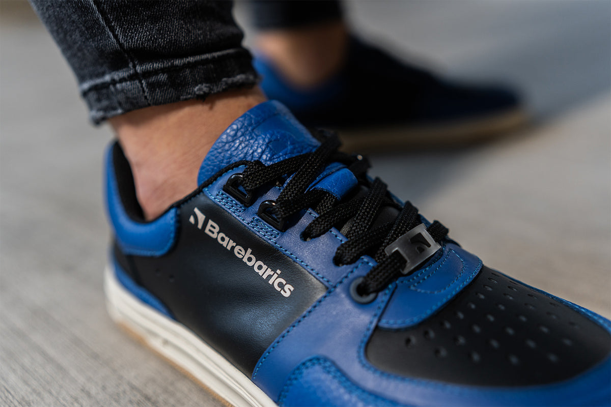 Barefoot Sneakers Barebarics Wave - Black & Blue 19  - OzBarefoot