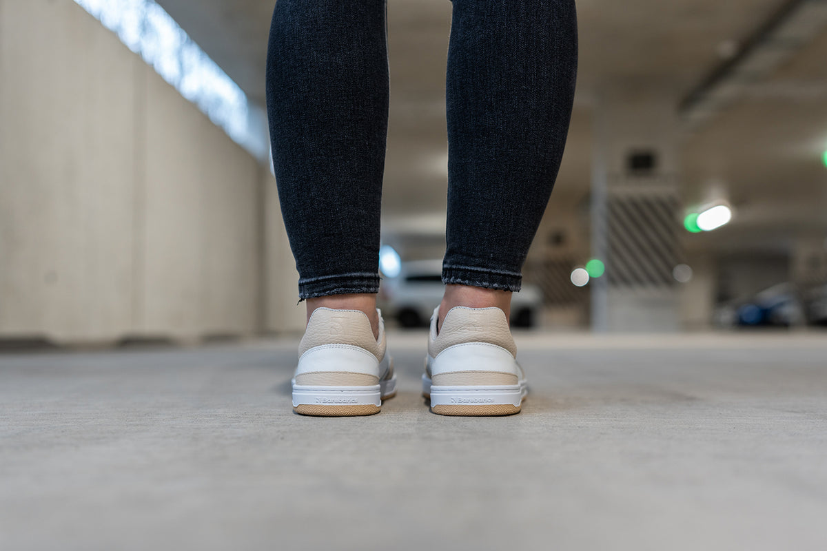 Barefoot Sneakers Barebarics Wave - White & Beige 15  - OzBarefoot