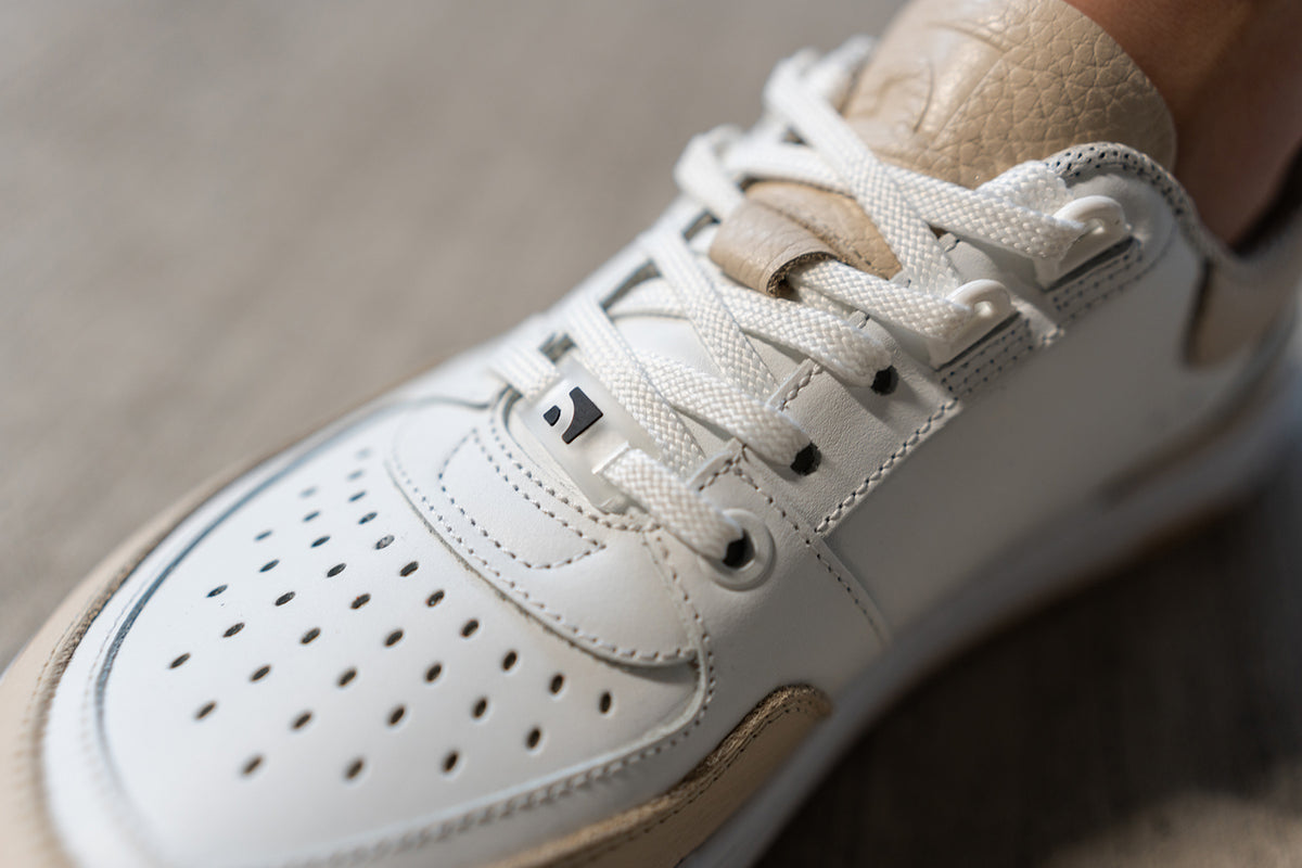 Barefoot Sneakers Barebarics Wave - White & Beige 27  - OzBarefoot