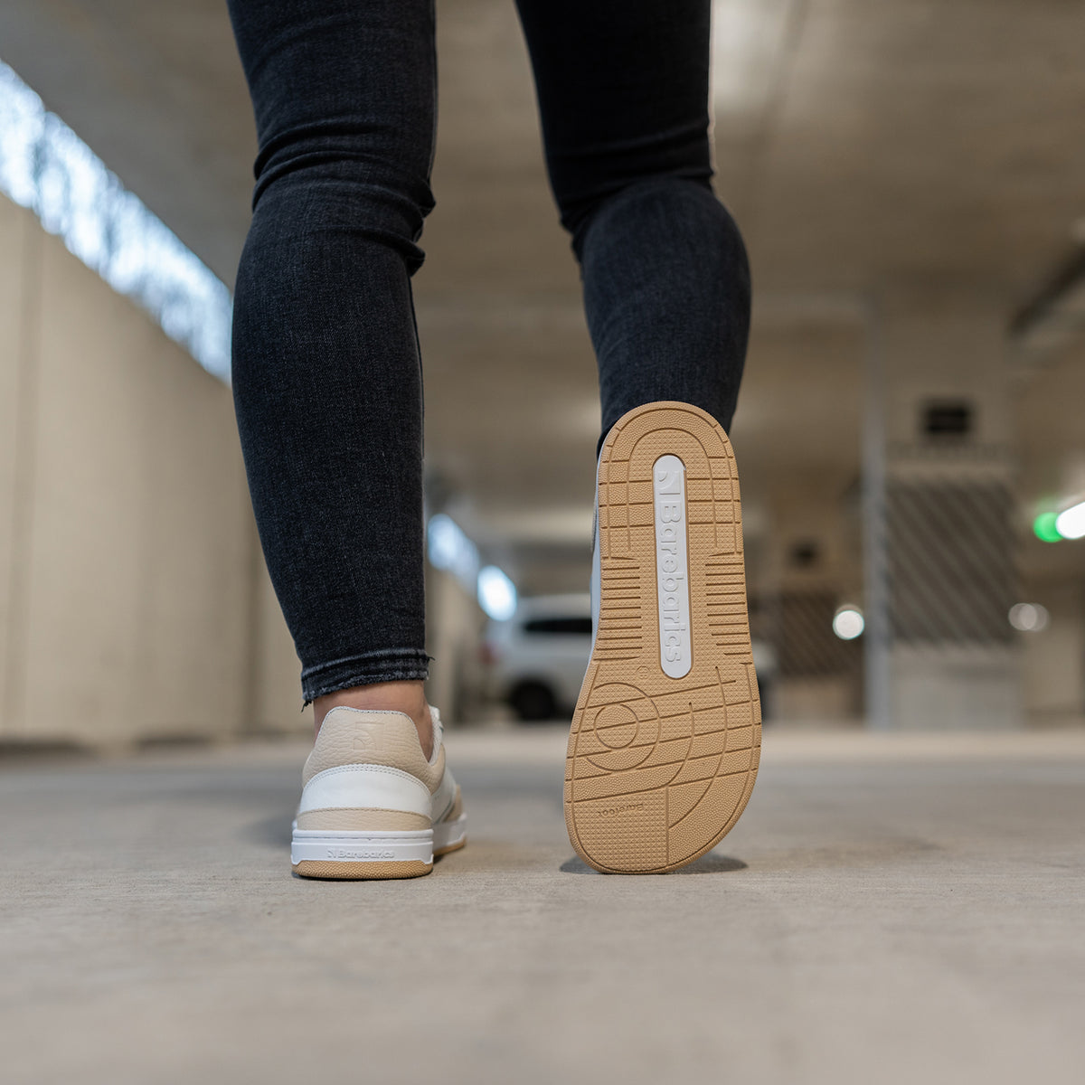 Barefoot Sneakers Barebarics Wave - White & Beige 22  - OzBarefoot