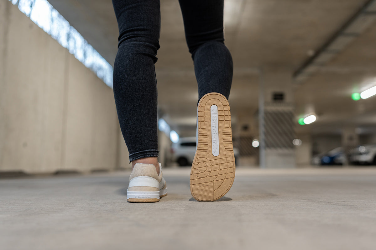 Barefoot Sneakers Barebarics Wave - White & Beige 23  - OzBarefoot