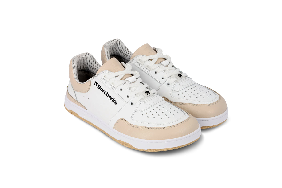 Barefoot Sneakers Barebarics Wave - White & Beige 13  - OzBarefoot