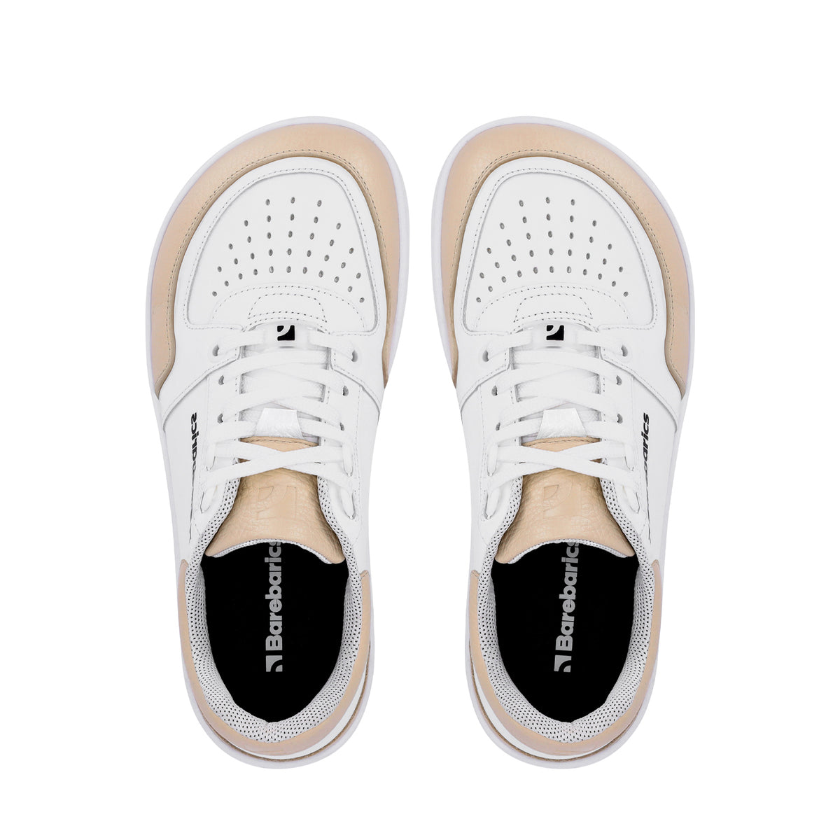 Barefoot Sneakers Barebarics Wave - White & Beige 20  - OzBarefoot