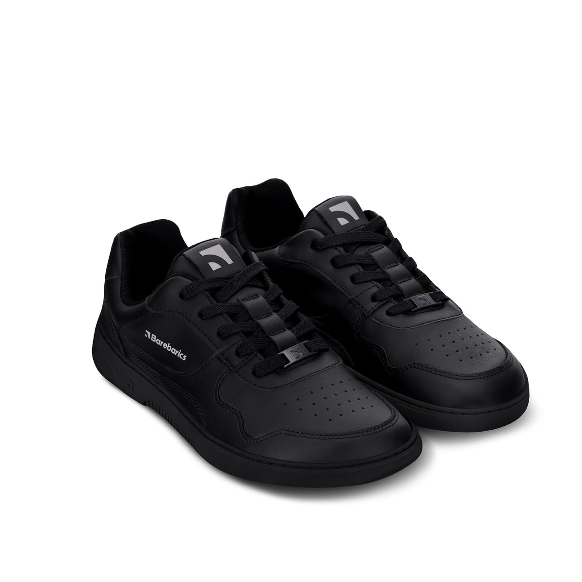 Barefoot Sneakers Barebarics Zing - All Black - Leather 4  - OzBarefoot