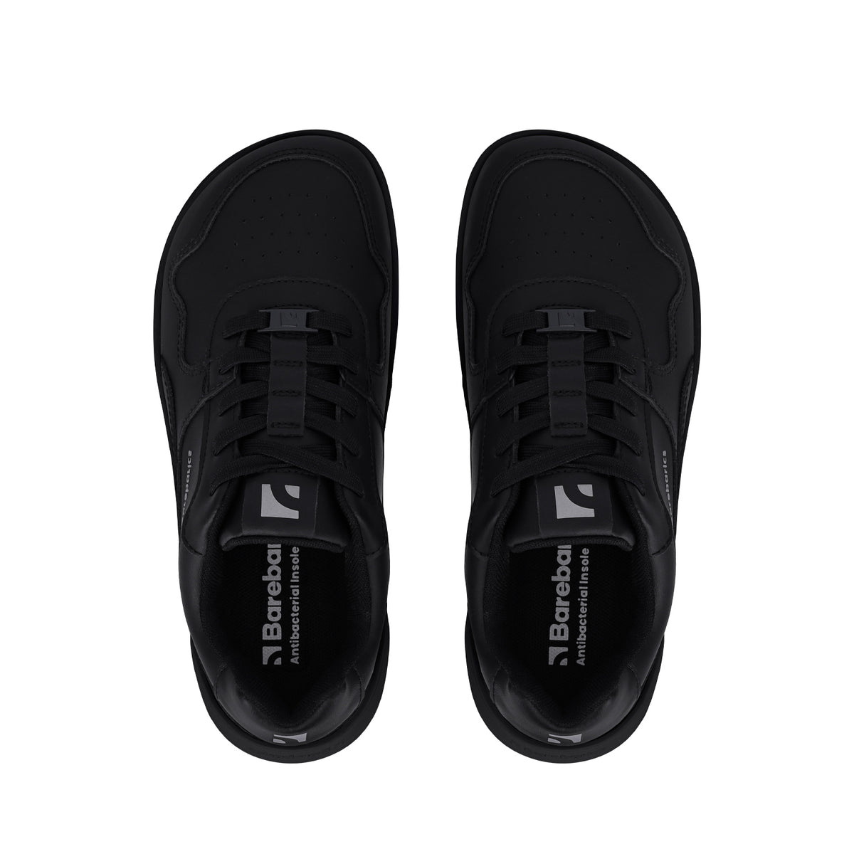 Barefoot Sneakers Barebarics Zing - All Black - Leather 6  - OzBarefoot