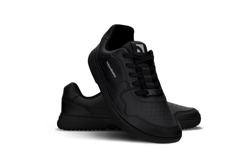 Barefoot Sneakers Barebarics Zing - All Black - Leather 2  - OzBarefoot