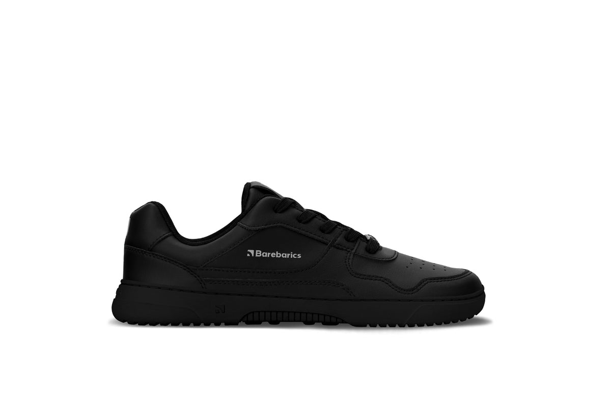 Barefoot Sneakers Barebarics Zing - All Black - Leather 3  - OzBarefoot