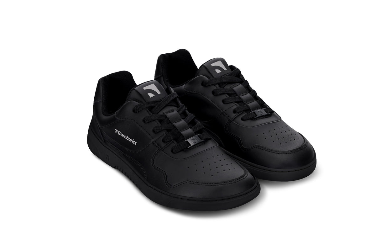 Barefoot Sneakers Barebarics Zing - All Black - Leather 5  - OzBarefoot