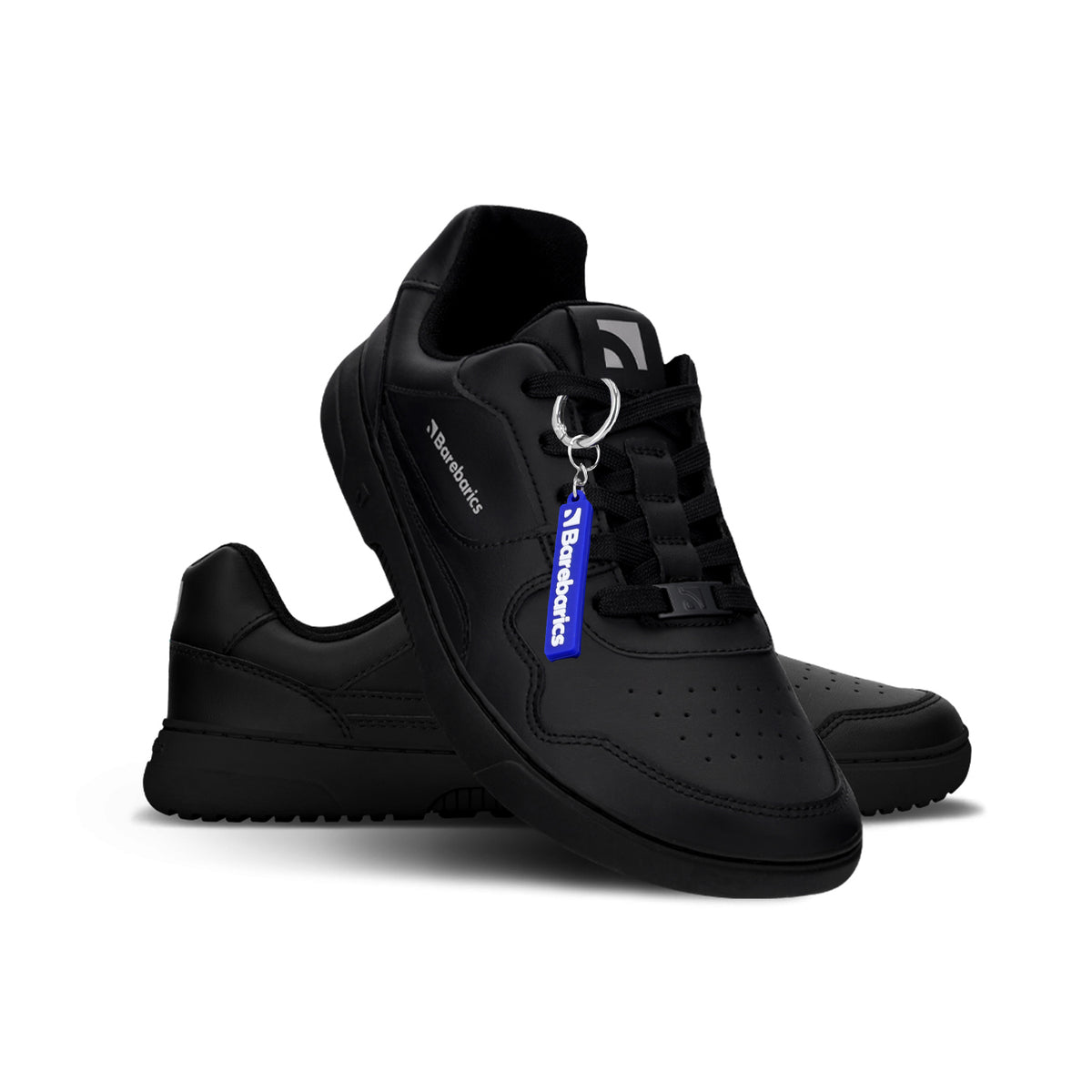 Barefoot Sneakers Barebarics Zing - All Black - Leather 10  - OzBarefoot