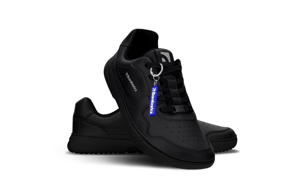 Barefoot Sneakers Barebarics Zing - All Black - Leather 11  - OzBarefoot