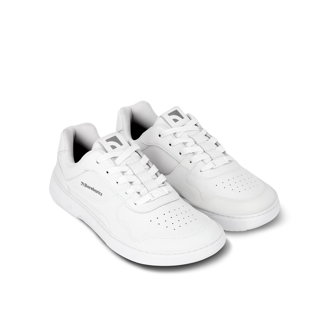 Barefoot Sneakers Barebarics Zing - All White - Leather 5  - OzBarefoot