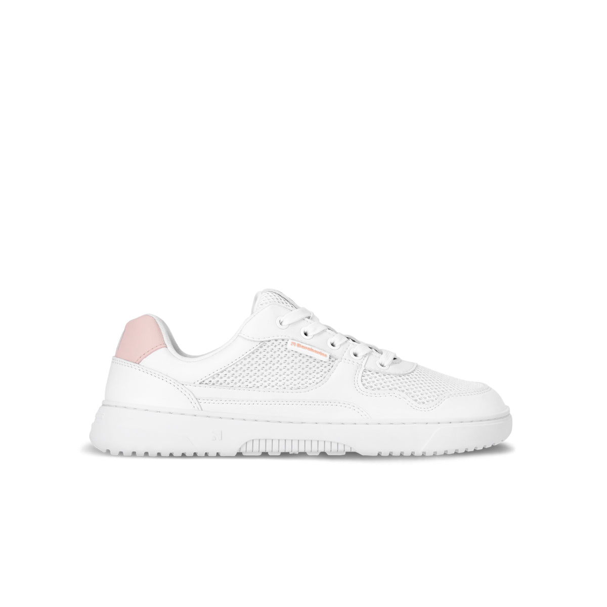 Barefoot Sneakers Barebarics Zing - Fresh - White & Coral Pink (Vegan)