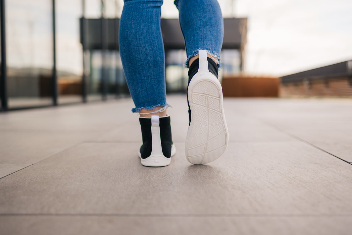 Barefoot Sneakers Be Lenka Rebound - High Top - Black & White (Shipping end of April) 8  - OzBarefoot