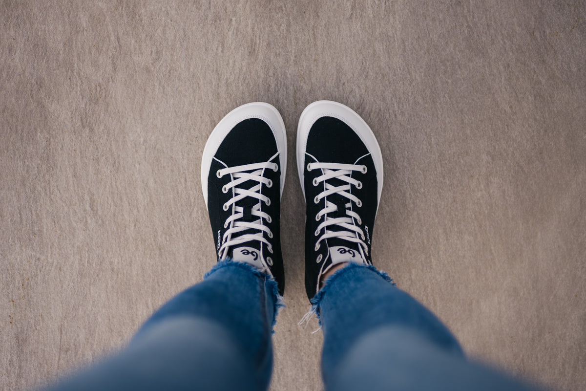 Barefoot Sneakers Be Lenka Rebound - High Top - Black & White (Shipping end of April) 6  - OzBarefoot