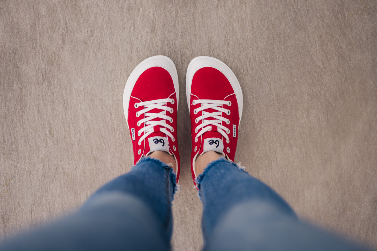Barefoot Sneakers Be Lenka Rebound - Red & White (Shipping end of April) 7  - OzBarefoot